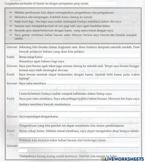 Pdf online exercise: Karangan | Live Worksheets