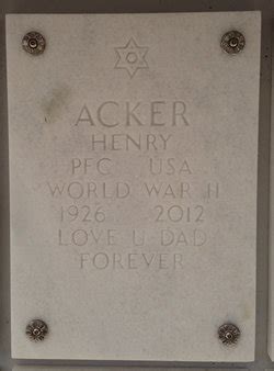 Henry Acker Find A Grave Memorial