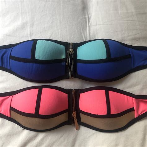 Two Primark Bikini Tops Size 6 Primark Swim Wear Depop