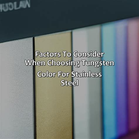 What Color Tungsten For Stainless Steel - colorscombo.com