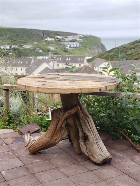 Driftwood Garden Dining Table Rustic Oak Table Character | Etsy