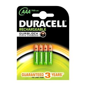 Duracell MN2400 4 Punjive Baterije AAA 750mAh CT Shop