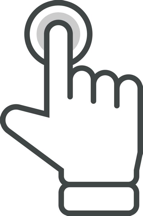 Hand cursor icon clip art 21996495 PNG