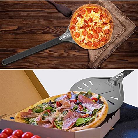 Pelle à pizza tournante avec pelle à pizza ronde en aluminium de 20 3