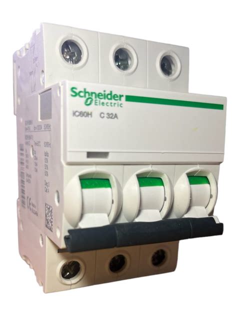 Schneider MCB 32 Triple Pole Type C 3 Phase C32 Acti9 IC60H