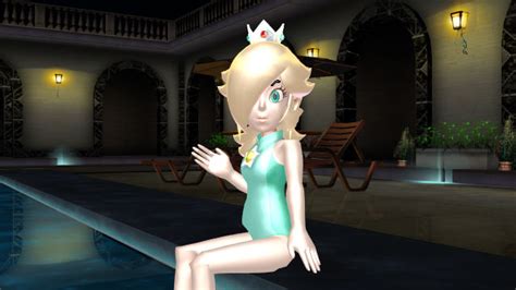 Mmd Rosalina At The Pool By Pac Mario64 On Deviantart