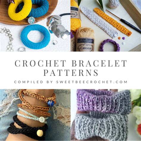 Crochet Bracelet Patterns Round Up Sweet Bee Crochet