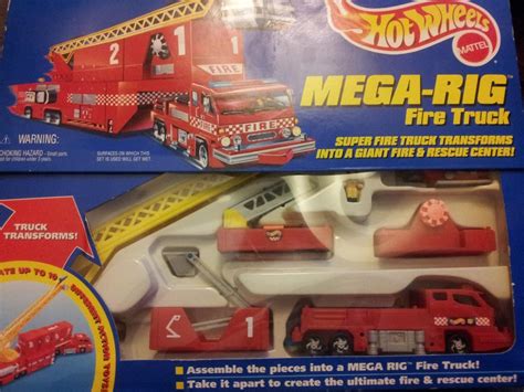 Hot Wheels Mega Rig Fire Truck Amazon In Toys Games