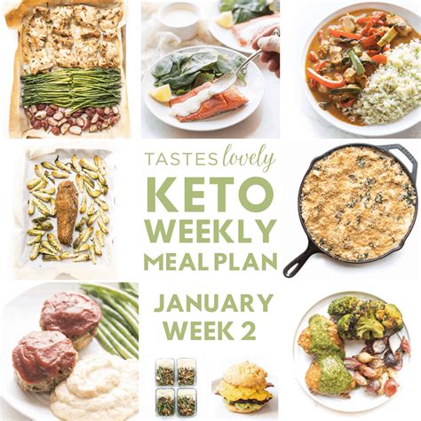 Keto Weekly Meal Plan (January Week 2) - Tastes Lovely