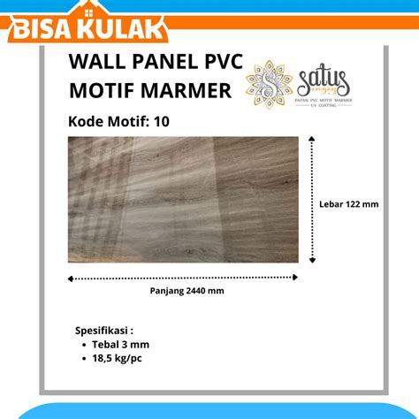 Jual Wall Panel Pvc Motif Marmer Elegan Dan Estetik Shopee Indonesia