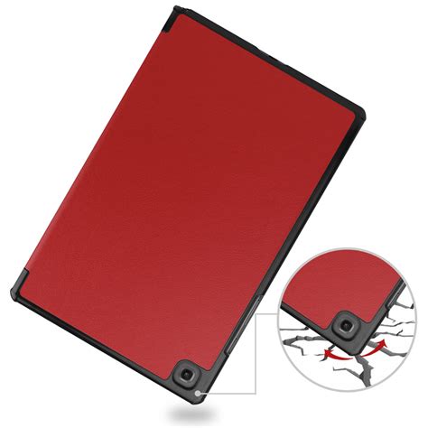 Trifold Smart Case For Samsung Galaxy Tab A7 2020 Red