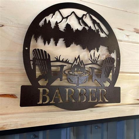 Personalized Metal Lake Sign - Wall Decor | American Aftermarkets ...