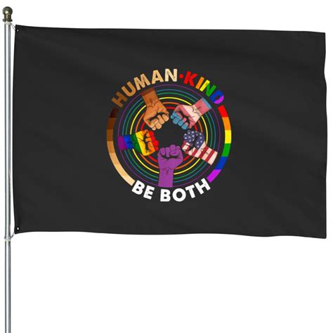 Lgbtq Ally Flag House Flags Lgbt Human Kind Be Both Cute Lgbtq Ally Gay