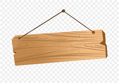 Hanging Wood Board Clipart