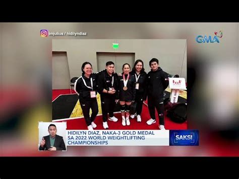 Hidilyn Diaz Naka Gold Medal Sa Iwf World Weightlifting