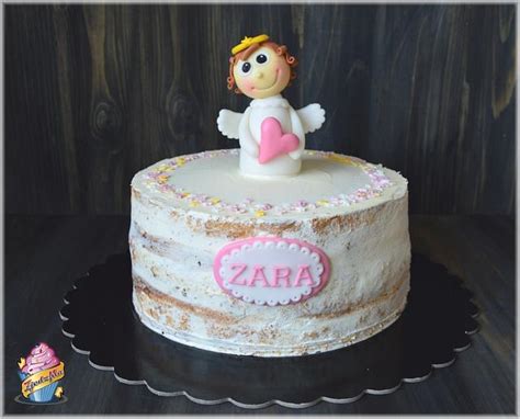 Semi Naked Cake With Angel Decorated Cake By Zjedzma Cakesdecor