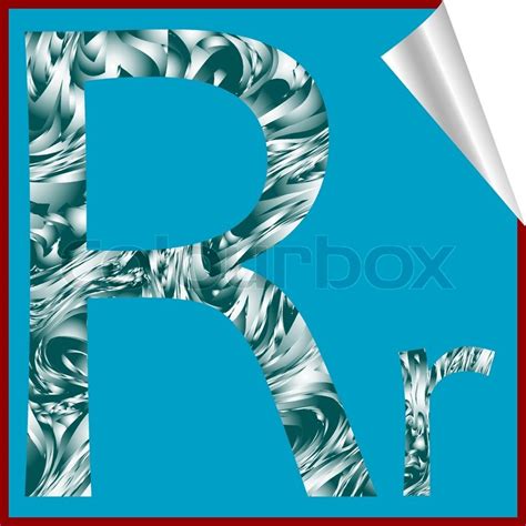 Alphabet Letter R Vector Art Stock Vector Colourbox