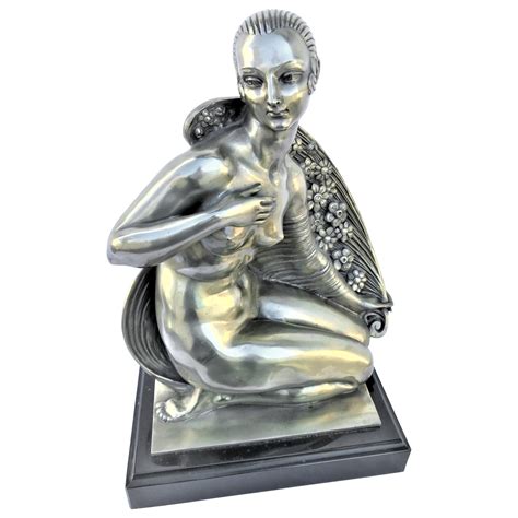 Rare Joe Descomps Art Deco Nude Sculpture For Sale At 1stDibs Joe