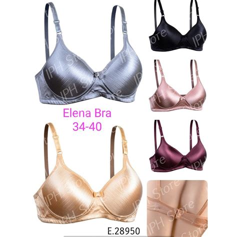 Jual Bra BH Elena 28950 Busa Tipis Tanpa Kawat Kait 2 Cup B