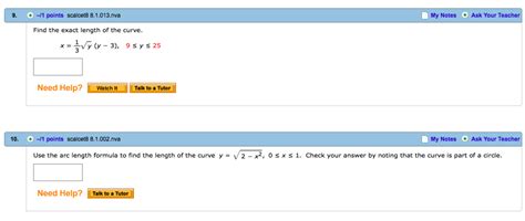 Solved Find The Exact Length Of The Curve X 13