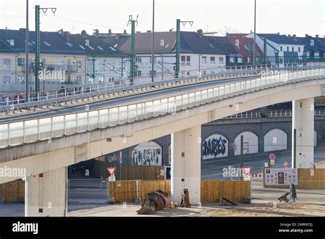 Ludwigshafen Allemagne Janvier Vue D Un Chantier De