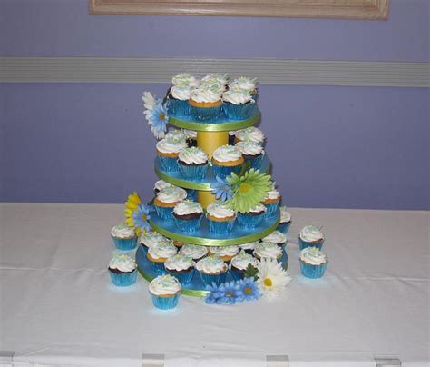 Bridal Shower Cupcake Tower Decorated Cake By Kimberley Cakesdecor