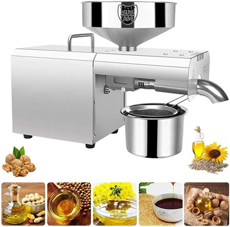 Amazon Automatic Electric Oil Press Machine Cold Hot Nuts Oil