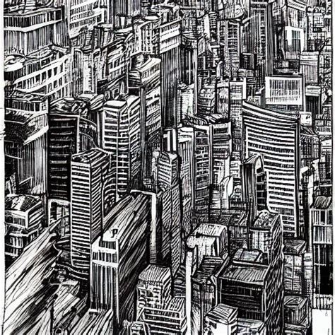 A City By Q Hayashida Highly Detailed Cityscape Stable Diffusion