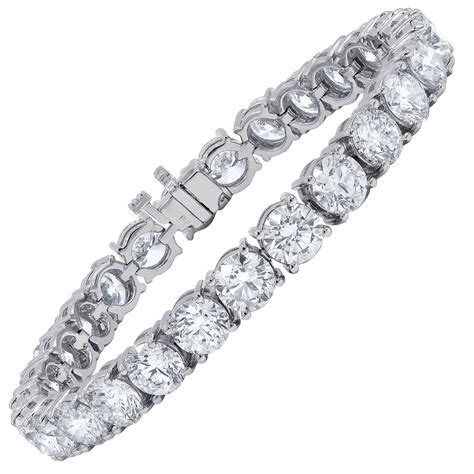 8 00 Carat Diamond Tennis Bracelet Each Stone 0 20 Carat For Sale At