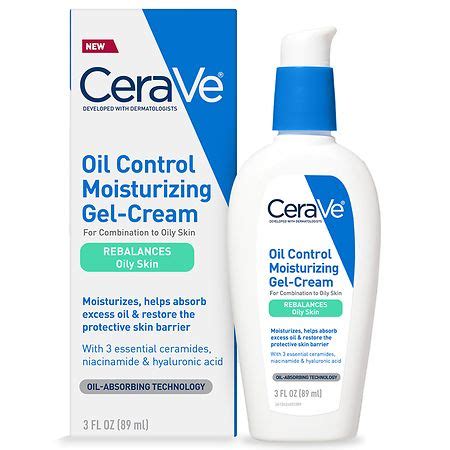 CeraVe Oil Control Moisturizing Gel-Cream, Face Moisturizer for Oily Skin Fragrance Free | Walgreens