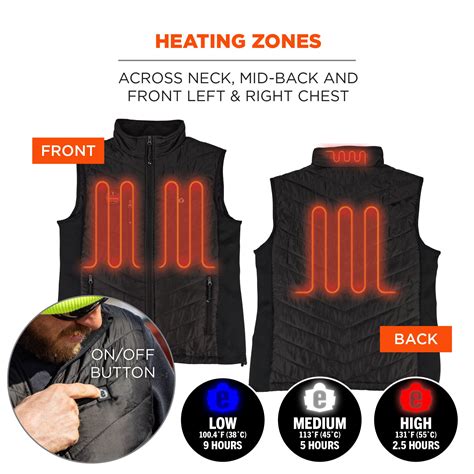 Rechargeable Heated Vest | Ergodyne