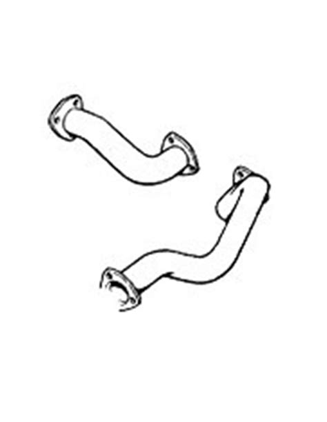 INTERMEDIATE EXHAUST PIPES ANSA FR 3202 3212 FERRARI MONDIAL 3 2 GTB