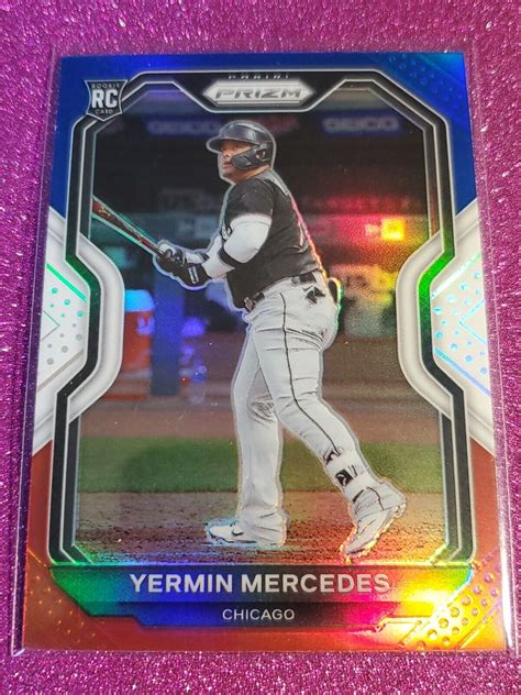 Panini Prizm Red White Blue Yermin Mercedes Rookie Rc Chicago