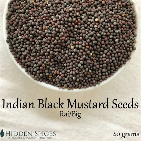 Indian Black Mustard Seeds Rai 40g Lazada PH