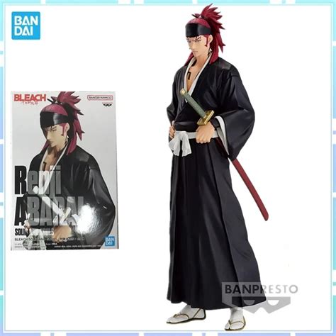 Bandai Original Banpresto Anime Bleach Abarai Renji Pvc Figure Action