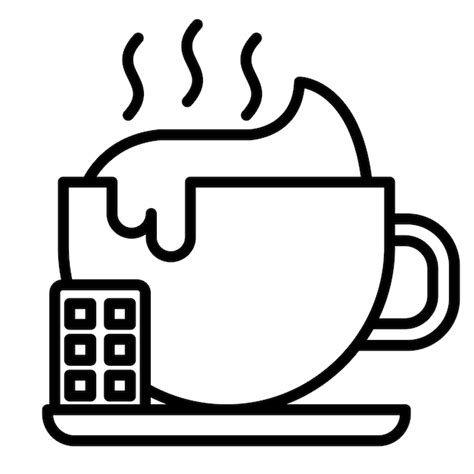 Premium Vector Hot Chocolate Vector Illustration Style