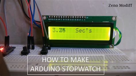 How To Make A Stopwatch Using Arduino YouTube