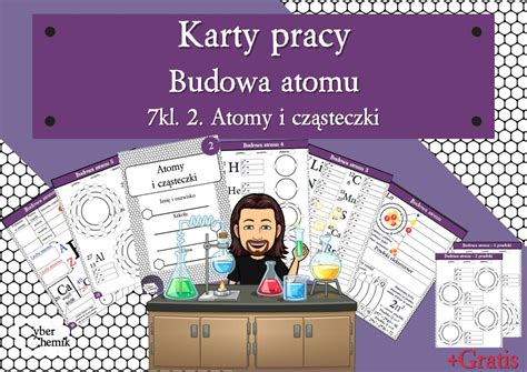 Karty pracy Klasa 7 Chemia Budowa atomu Złoty nauczyciel