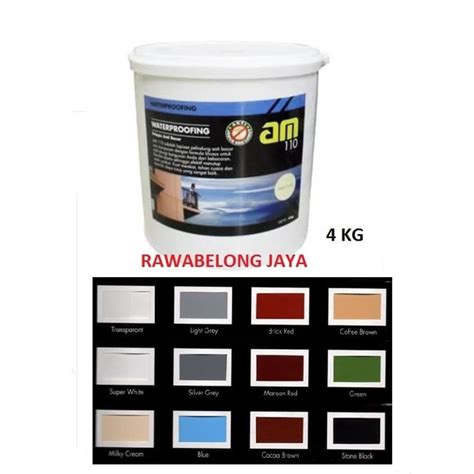 Jual TERMURAH AM 110 4KG GALON WATERPROFING PELAPIS ANTI BOCOR