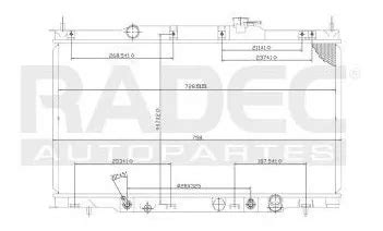 Radiador Honda Cr v 2002 2003 2004 2005 L4 2 4lts Automatico Envío gratis