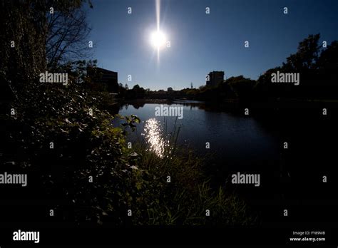 Flint River in Flint, Michigan Stock Photo - Alamy