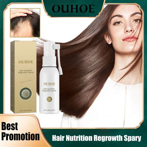 Ouhoe Hair Nutrition Regrowth Serum Spray Hair Regrowth Thinning Scalp