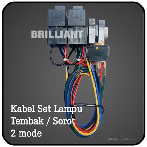 Jual Kabel Set Relay Lampu Sorot Tembak Tambahan Led Mobil Atau