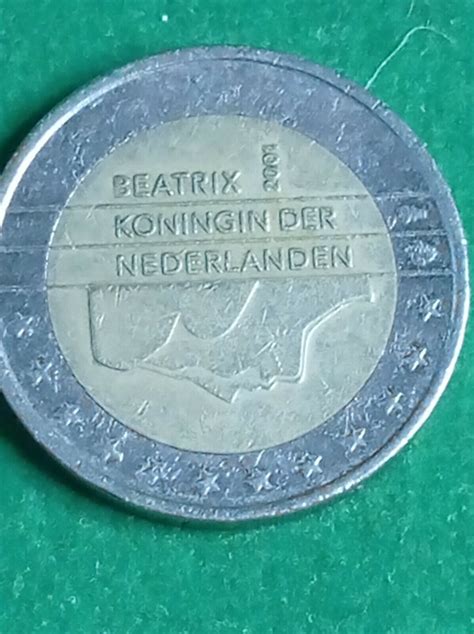 Moneda Holandesa De 2 Euros Beatrix Koningin Der Nederlanden 2001 EBay