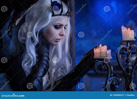 Attractive Blonde Woman In Fantasy Costume Stock Image Image Of Fashionable Model 159690327