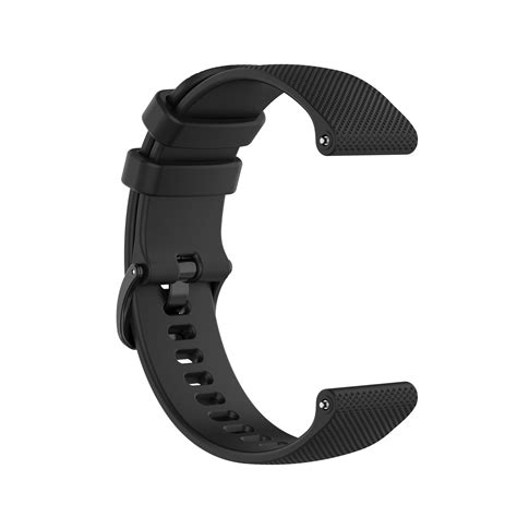 Klokkereim Silikon Sort 20 Mm Garmin Venu Vivomove Move Vivoactive