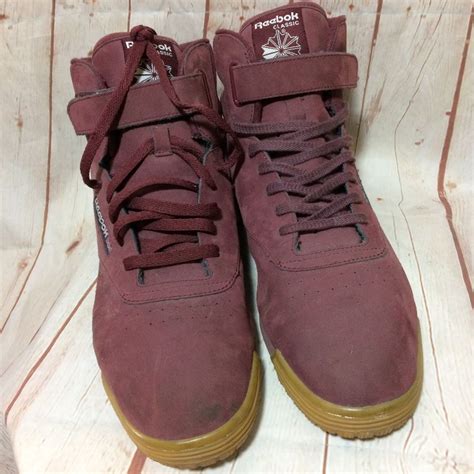 Reebok Classic Suede High Tops Gum Sole With Strap Boardwalk Vintage