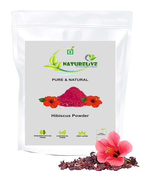 Naturelive ® Hibiscus Powder For Face Skin Hair Growth 200 Grams