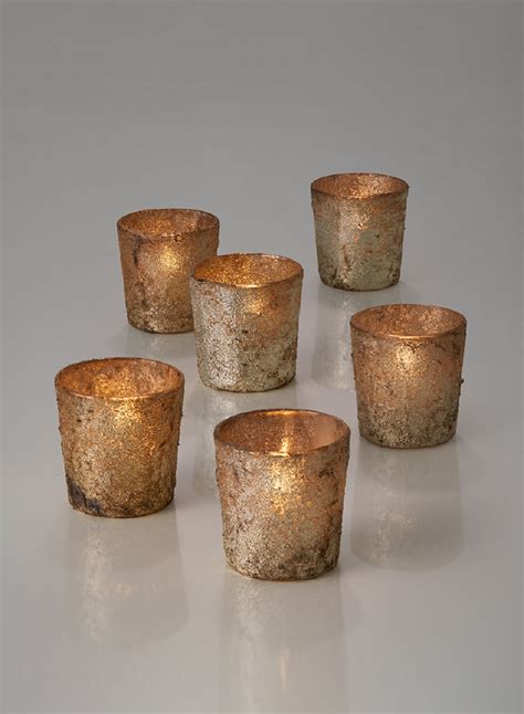 Textured Old Silver Votive Holders Votives And Candle Holders Serene