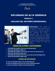 Modulo I Diplomado Alta Gerencia Analisis Del Entorno Empresarial